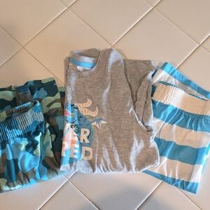 Cat & Jack Kids Pajama Set - Gray, Blue, and Green